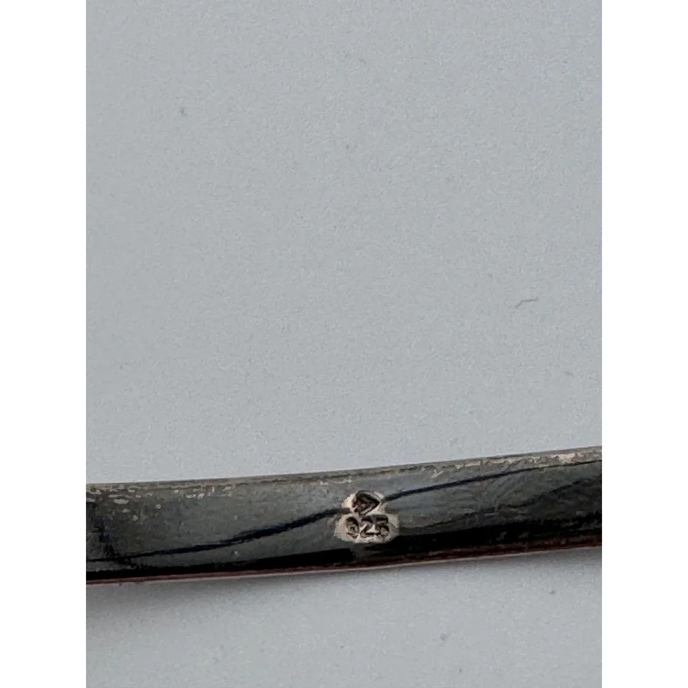 Sterling Silver 925 Torque Mexican Cross Pendant Necklace Choker Style‎